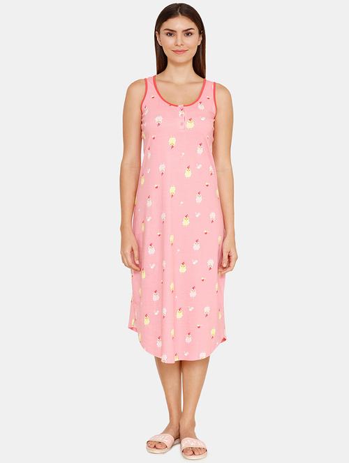 round neck quirky print sleepshirt - 16682808 - Very Small Image - 1