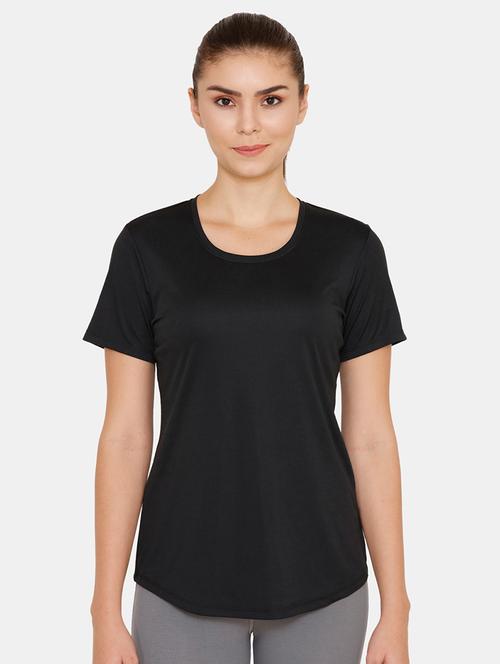 round neck cutout detail tee - 16682823 - Very Small Image - 1