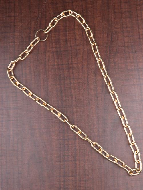 gold metal chain necklace - 16684103 - Very Small Image - 1
