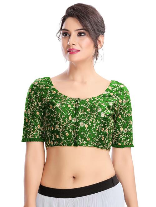 self-design brocade blouse - 16684246 - Very Small Image - 1