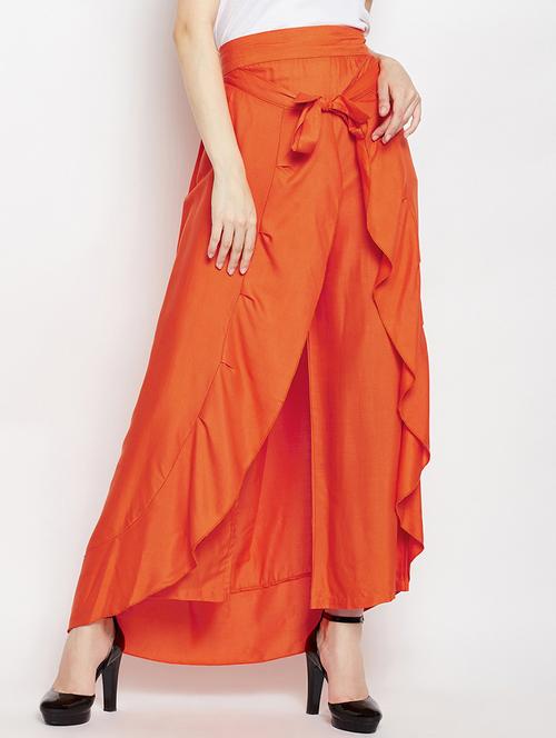 tie front layered palazzo - 16684593 - Very Small Image - 1