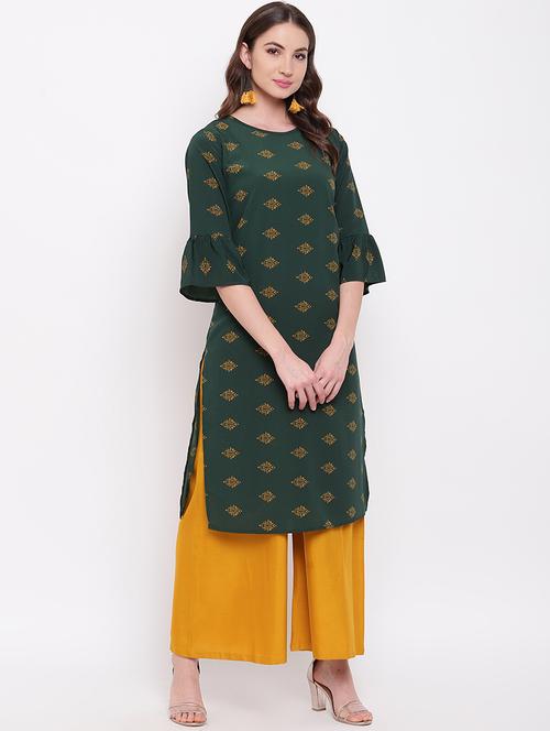 ethnic motifs straight kurta - 16684739 - Very Small Image - 1