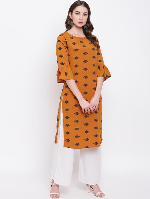 ethnic motifs straight kurta - 16684741 - Very Small Image - 1