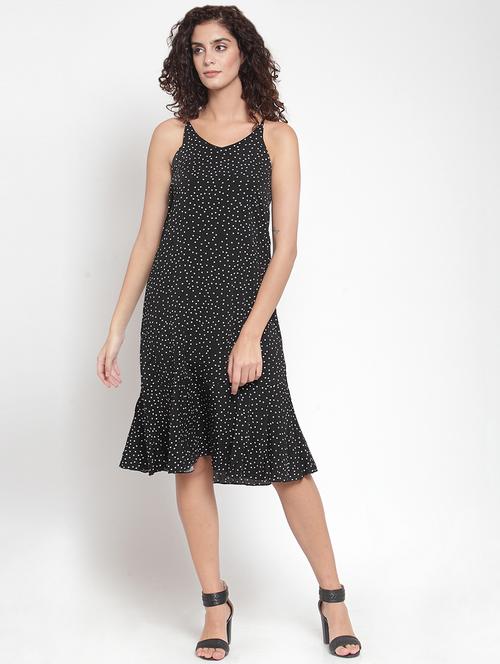 cami neck polka dot a-line dress - 16685146 - Very Small Image - 1