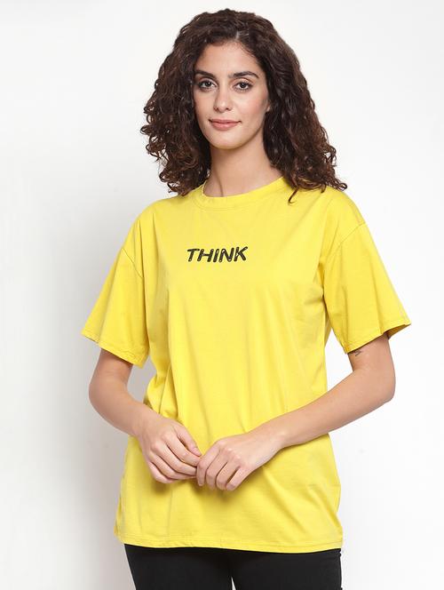 drop shoulder slogan tee - 16685166 - Very Small Image - 1