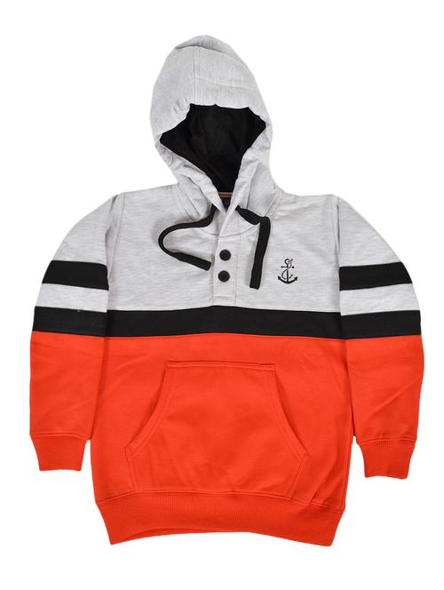 color block hooded sweatshirt - 16685926 - Very Small Image - 1