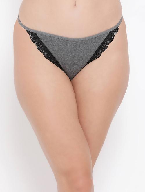 low rise lace detail bikini panty - 16688261 - Very Small Image - 1