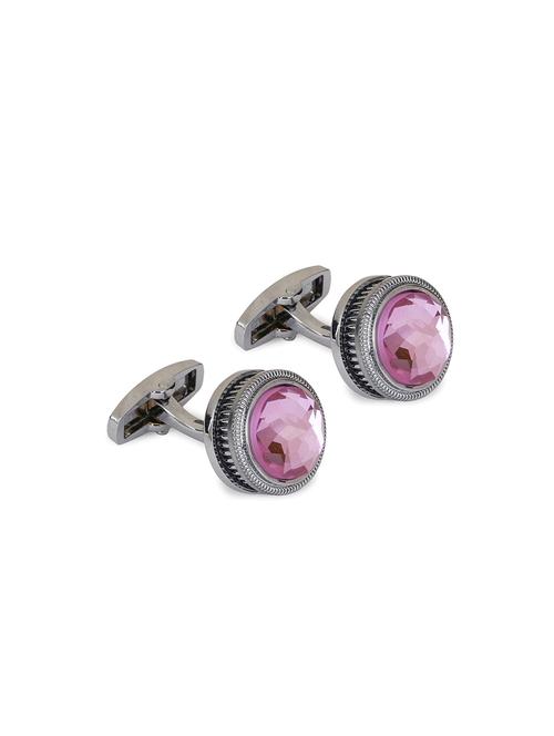 pink metal cufflinks - 16689856 - Very Small Image - 1