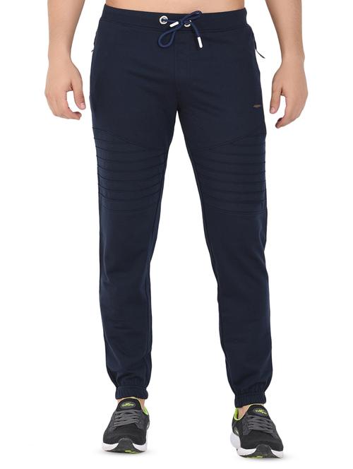 navy blue solid jogger - 16690975 - Very Small Image - 1