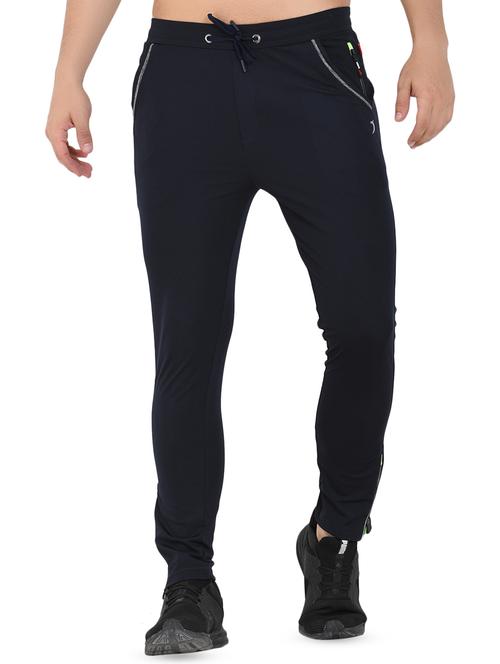 navy blue solid ankle length track pant - 16690989 - Very Small Image - 1