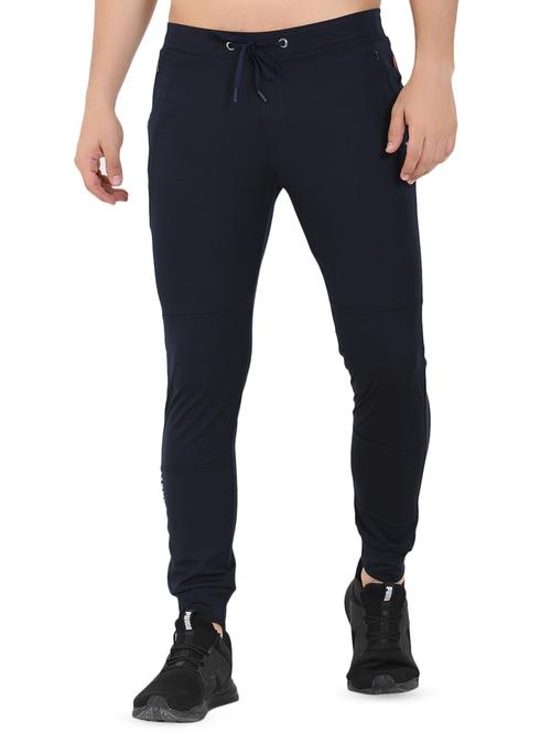 navy blue solid jogger - 16690997 - Very Small Image - 1