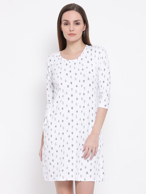 round neck quirky print sleepshirt - 16692700 - Very Small Image - 1