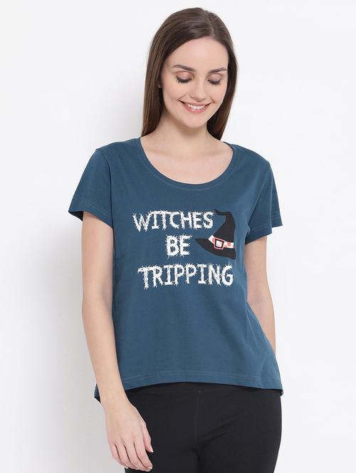 round neck quirky text tee - 16692711 - Very Small Image - 1