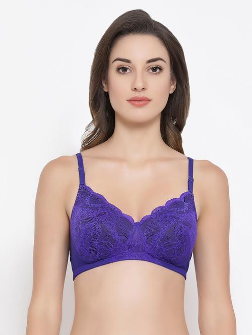 floral laced lightly padded bra - 16692741 - Very Small Image - 1