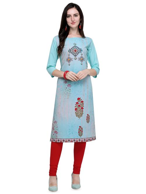 printed straight kurta - 16692761 - Very Small Image - 1