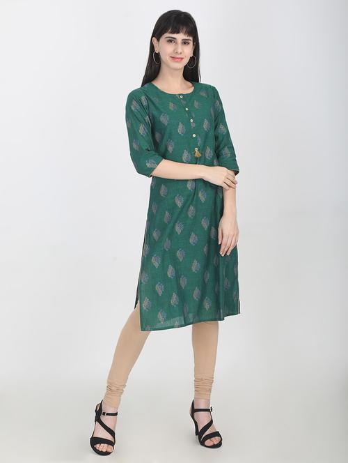 printed straight kurta - 16693895 - Very Small Image - 1