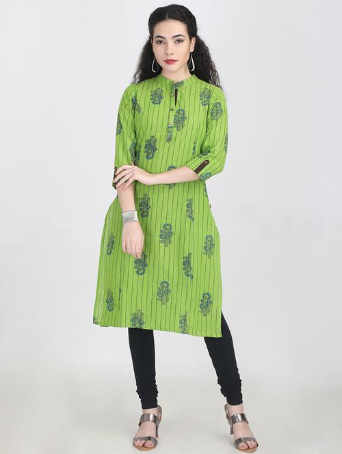 printed straight kurta - 16693917 - Very Small Image - 1