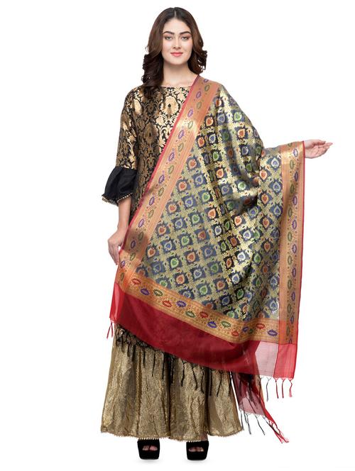 ethnic motif dupatta - 16694798 - Very Small Image - 1