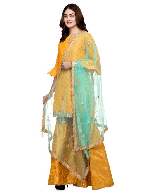 lace detail plain dupatta - 16694807 - Very Small Image - 1