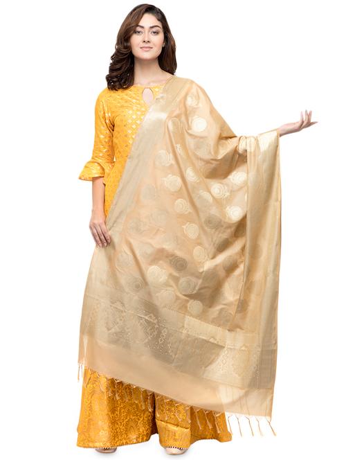 floral embroidered dupatta - 16694822 - Very Small Image - 1