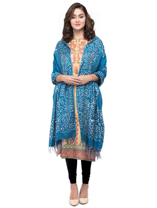 turquoise cotton dupatta - 16694832 - Very Small Image - 1