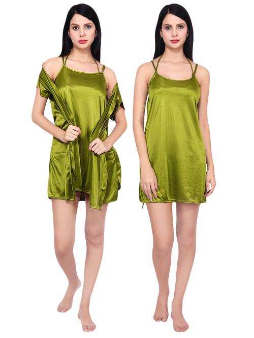 tie knot halter neck nightwear set - 16695047 - Very Small Image - 1