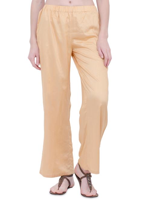 high rise solid straight palazzo - 16695727 - Very Small Image - 1