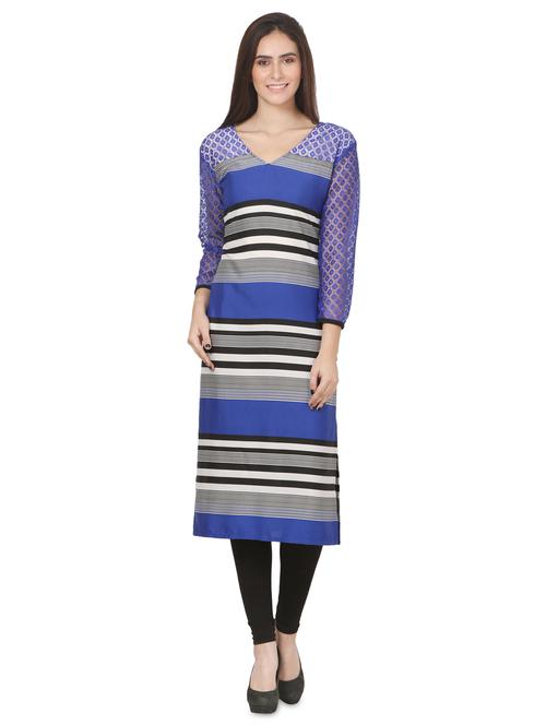 women's straight kurta - 16695739 - Very Small Image - 1