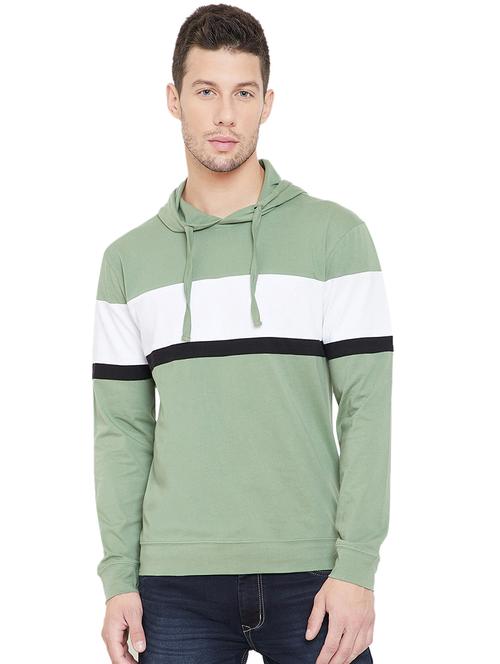 mens color block sweatshirt - 16696099 - Very Small Image - 1