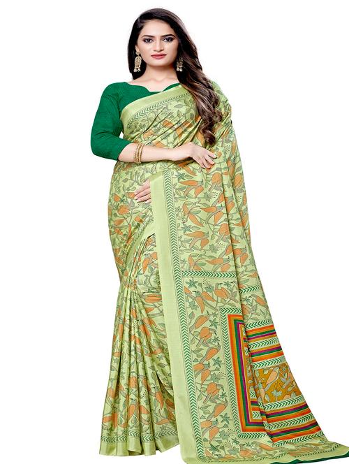 conversational printed saree with blouse - 16696207 - Very Small Image - 1