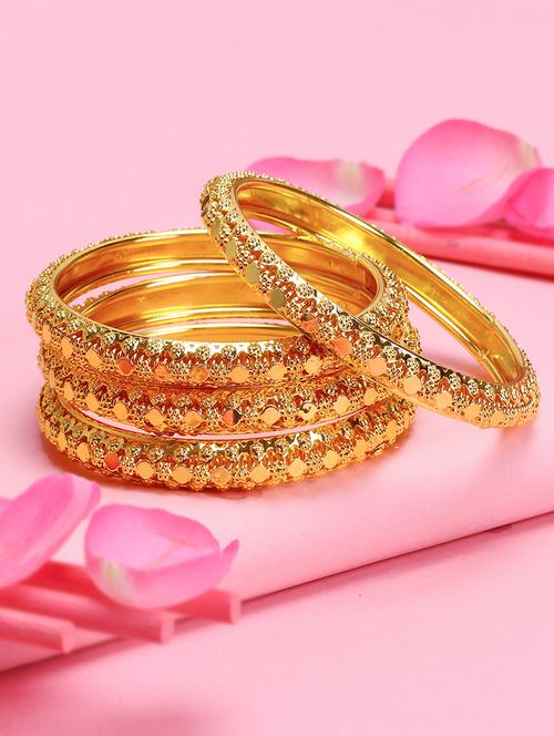 gold tone gold plated bangle - 16697886 - Very Small Image - 1