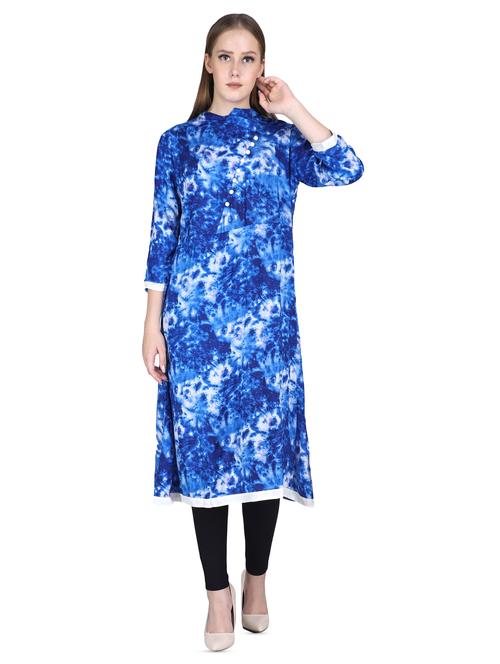 printed a-line kurta - 16698660 - Very Small Image - 1
