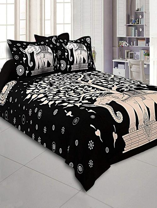 jaipuri printed king size bedsheet - 16699421 - Very Small Image - 1