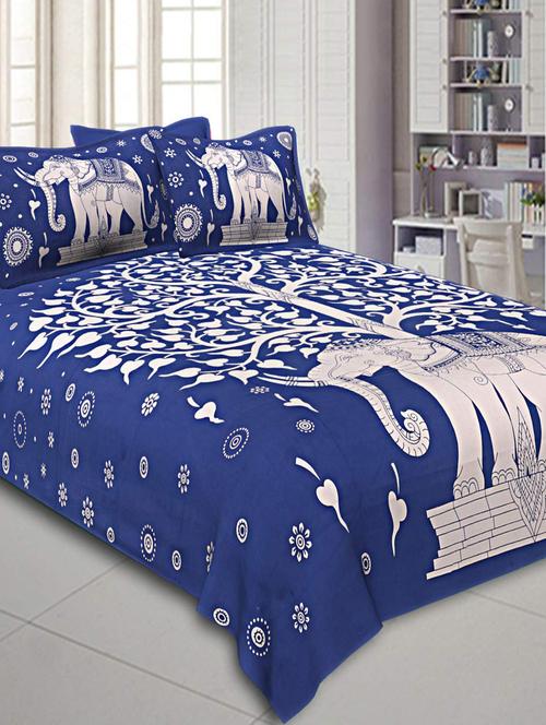 jaipuri printed king size bedsheet - 16699422 - Very Small Image - 1