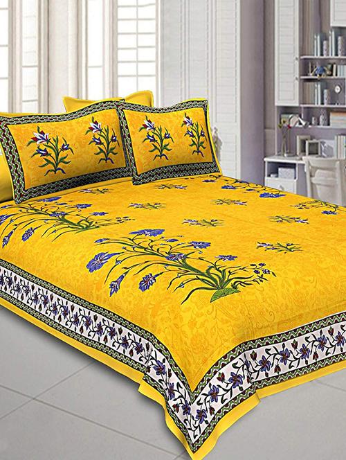jaipuri printed king size bedsheet - 16699427 - Very Small Image - 1