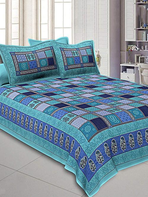 jaipuri printed king size bedsheet - 16699464 - Very Small Image - 1