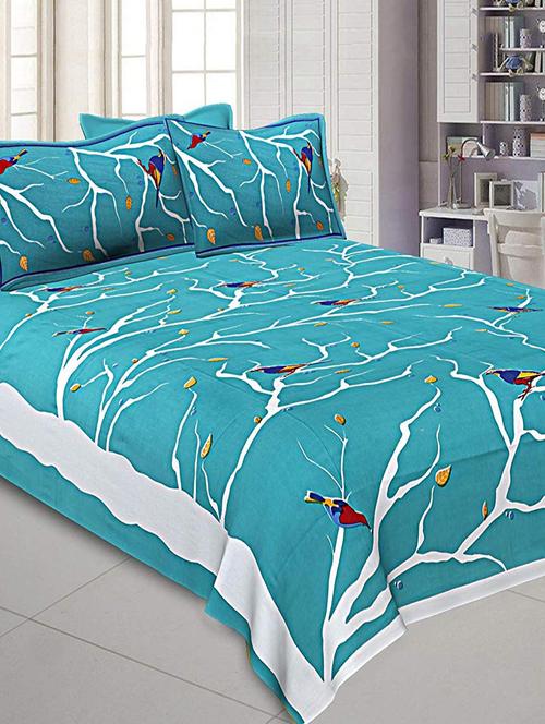 jaipuri printed king size bedsheet - 16699468 - Very Small Image - 1