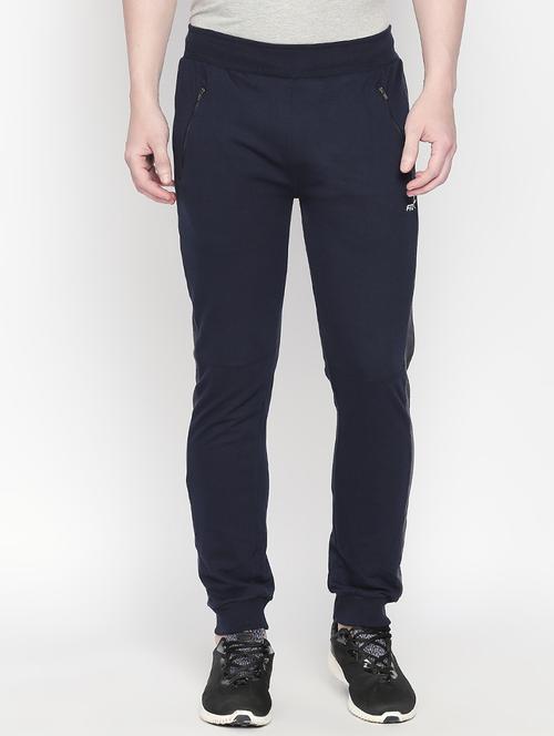 navy blue side taped joggers - 16699746 - Very Small Image - 1
