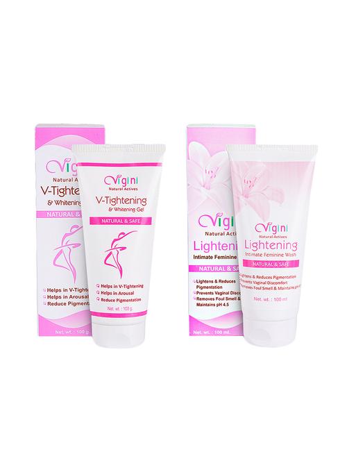 v- tightening & whitening gel + lightening intimate feminine wash - 16699942 - Very Small Image - 1