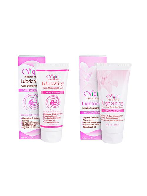 lightening intimate feminine wash + lubricating cum stimulating gel - 16699943 - Very Small Image - 1