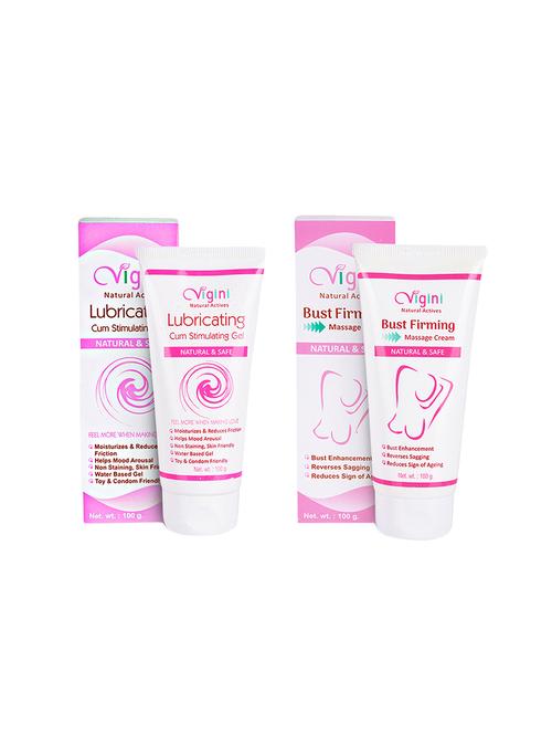 lubricating cum stimulating gel + bust firming massage cream - 16699952 - Very Small Image - 1