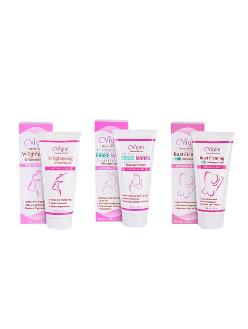 v- tightening & whitening gel+stretch marks massage cream+bust firming massage cream - 16699979 - Very Small Image - 1