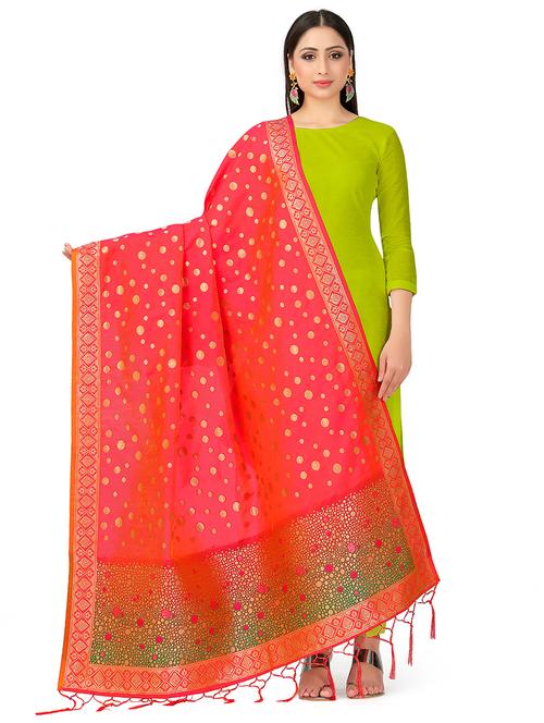 polka dots woven dupatta - 16700263 - Very Small Image - 1