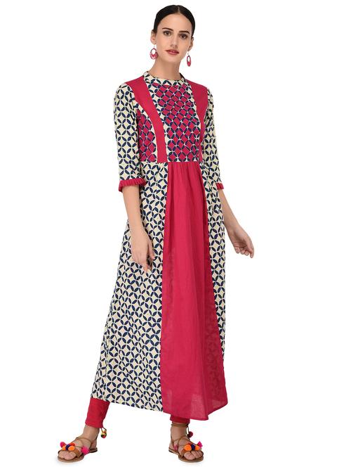 printed a-line kurta - 16700783 - Very Small Image - 1