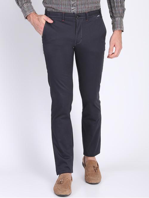 grey solid chinos - 16701001 - Very Small Image - 1