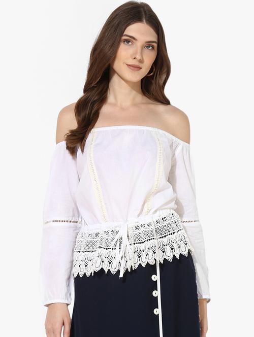 tie front laced top - 16701241 - Very Small Image - 1