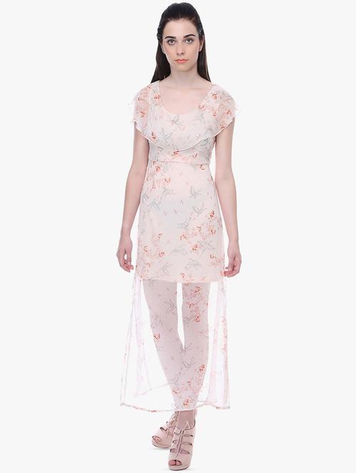 scoop neck floral maxi dress - 16701923 - Very Small Image - 1