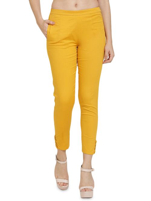 high rise button detail trouser - 16702700 - Very Small Image - 1