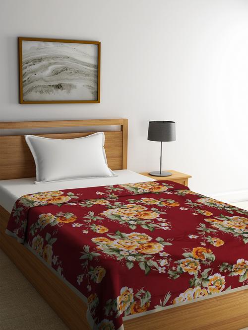 cotton floral designs reversible ac blanket/dohar - 16703089 - Very Small Image - 1
