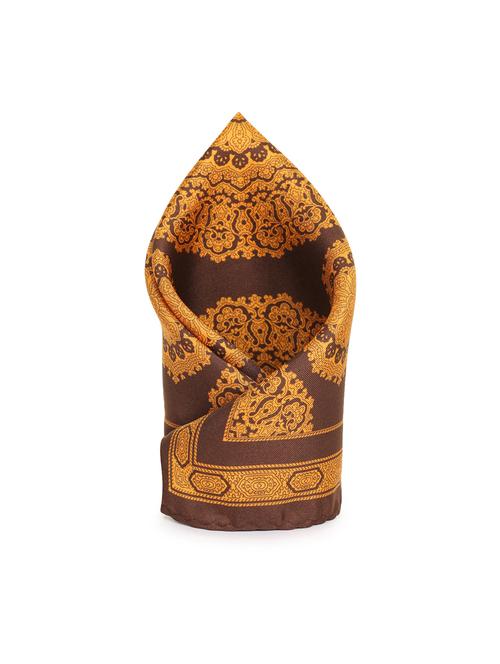 yellow silk pocketsquare - 16703263 - Very Small Image - 1